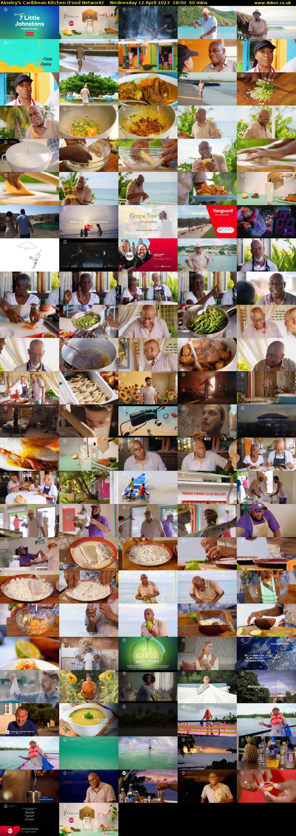 Ainsley's Caribbean Kitchen (Food Network) Wednesday 12 April 2023 18:00 - 19:00