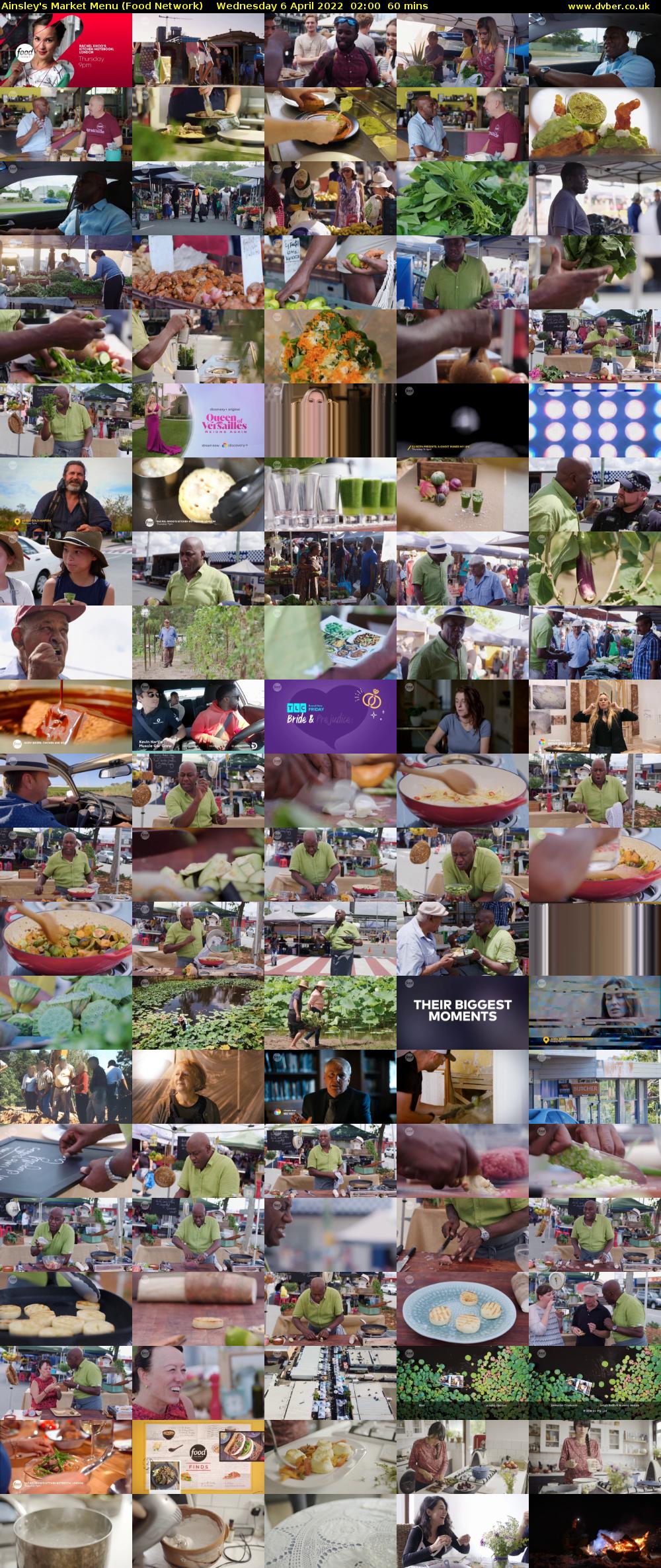 Ainsley's Market Menu (Food Network) Wednesday 6 April 2022 02:00 - 03:00