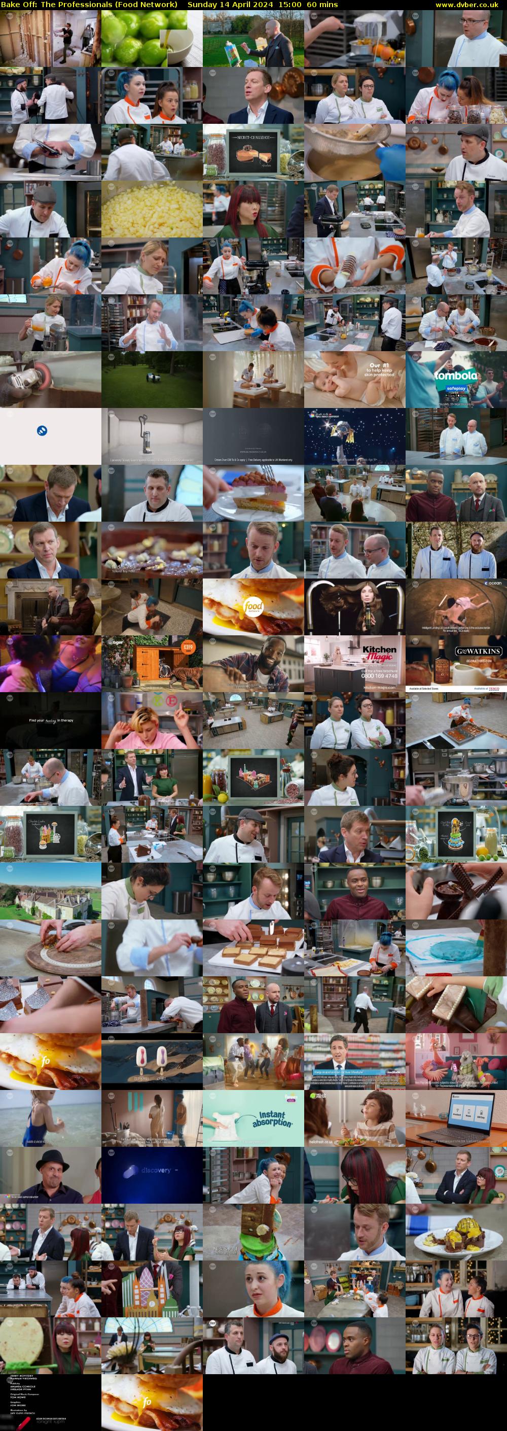 Bake Off: The Professionals (Food Network) Sunday 14 April 2024 15:00 - 16:00