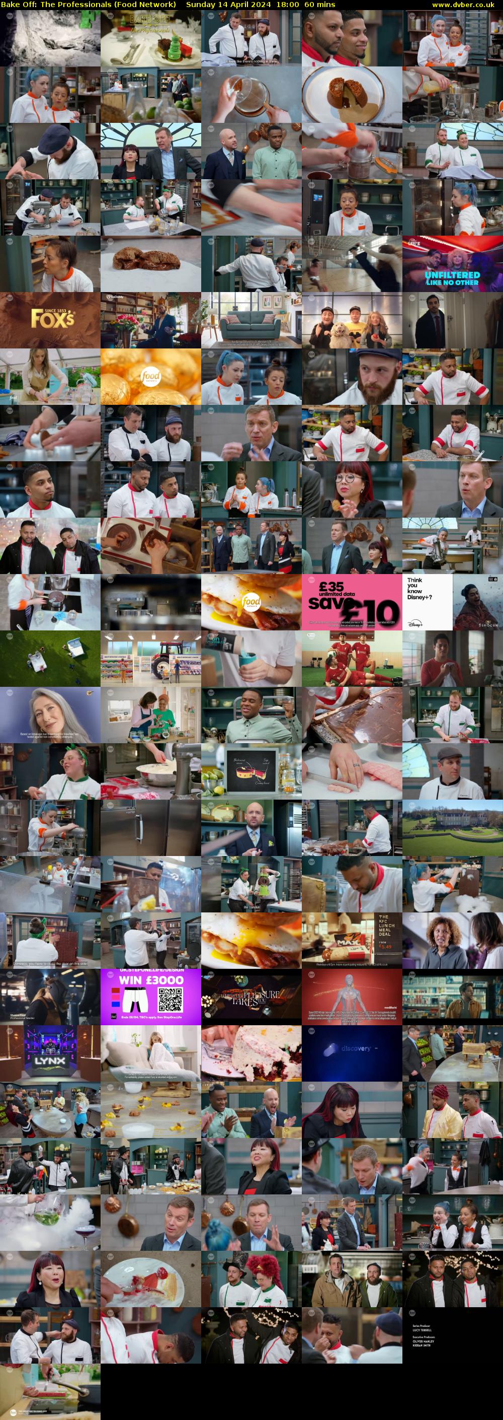 Bake Off: The Professionals (Food Network) Sunday 14 April 2024 18:00 - 19:00