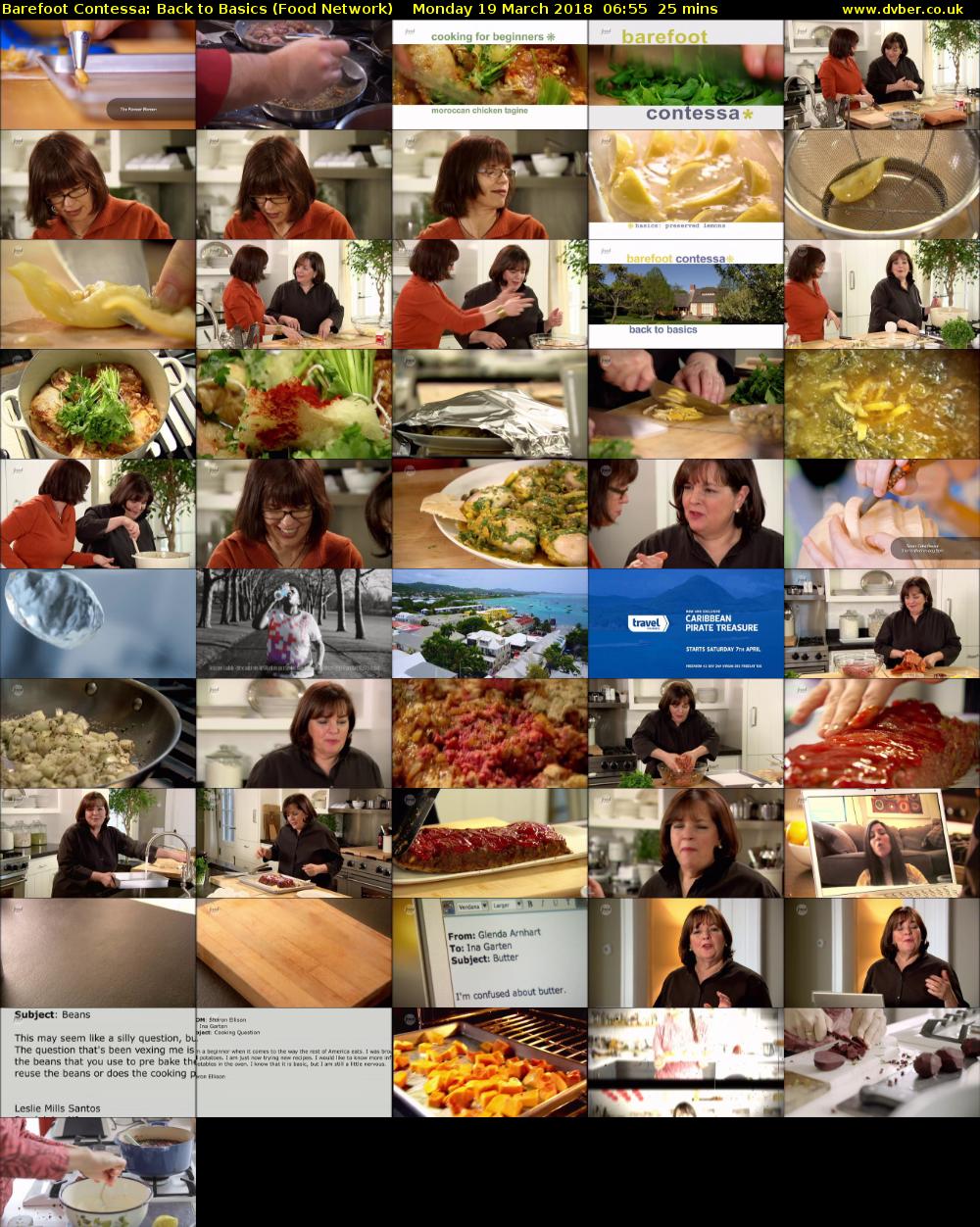 Barefoot Contessa: Back to Basics (Food Network) Monday 19 March 2018 06:55 - 07:20