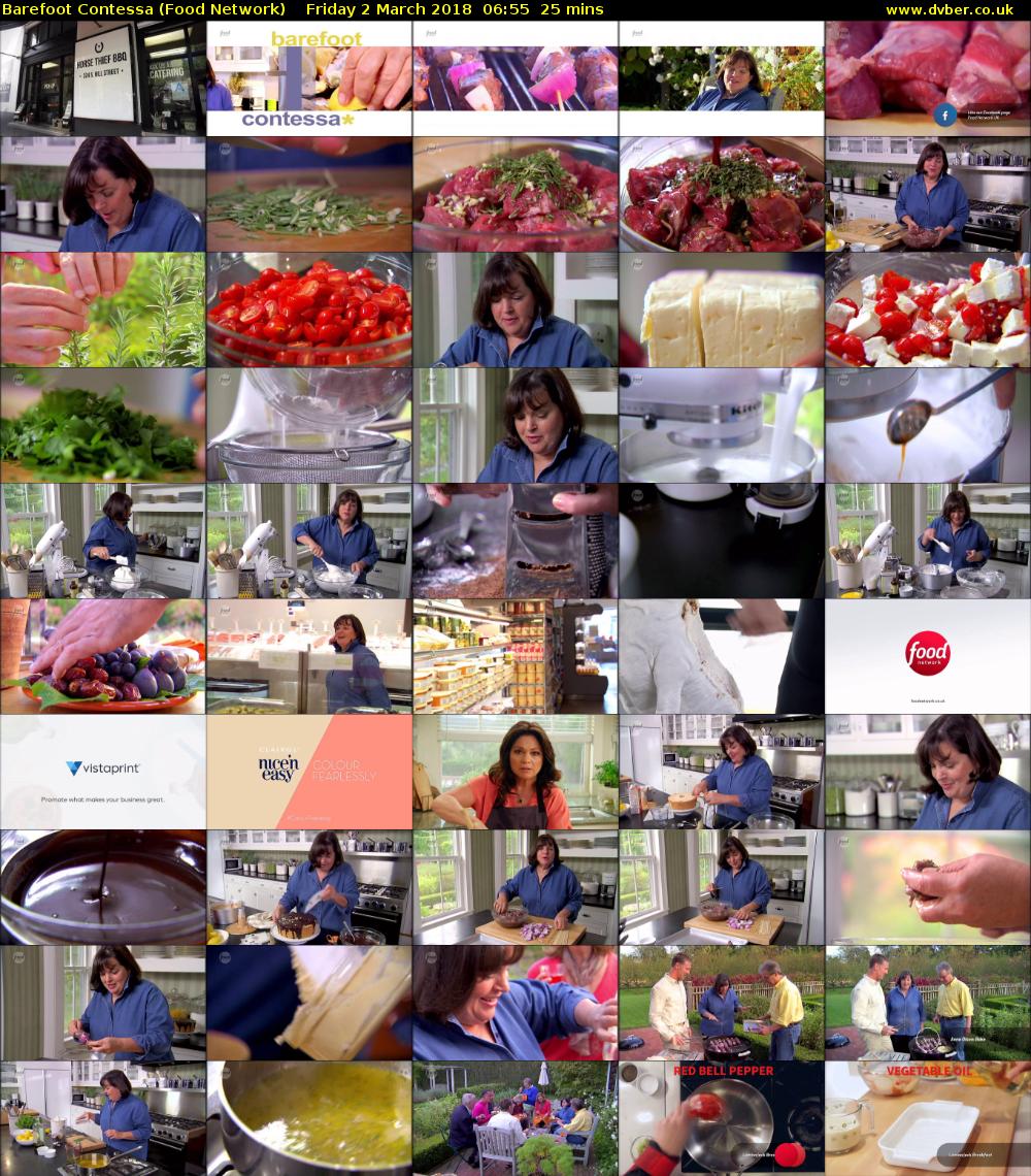 Barefoot Contessa (Food Network) Friday 2 March 2018 06:55 - 07:20
