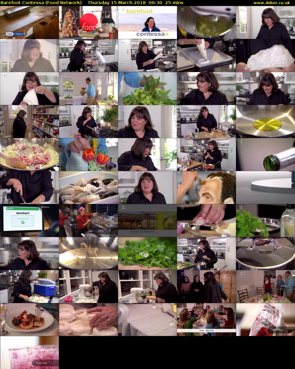 Barefoot Contessa (Food Network) Thursday 15 March 2018 06:30 - 06:55