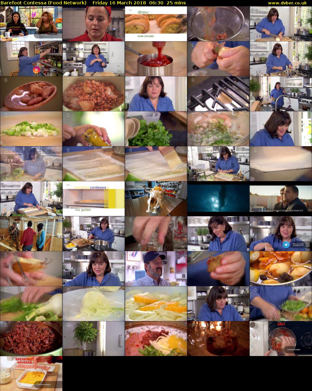 Barefoot Contessa (Food Network) Friday 16 March 2018 06:30 - 06:55