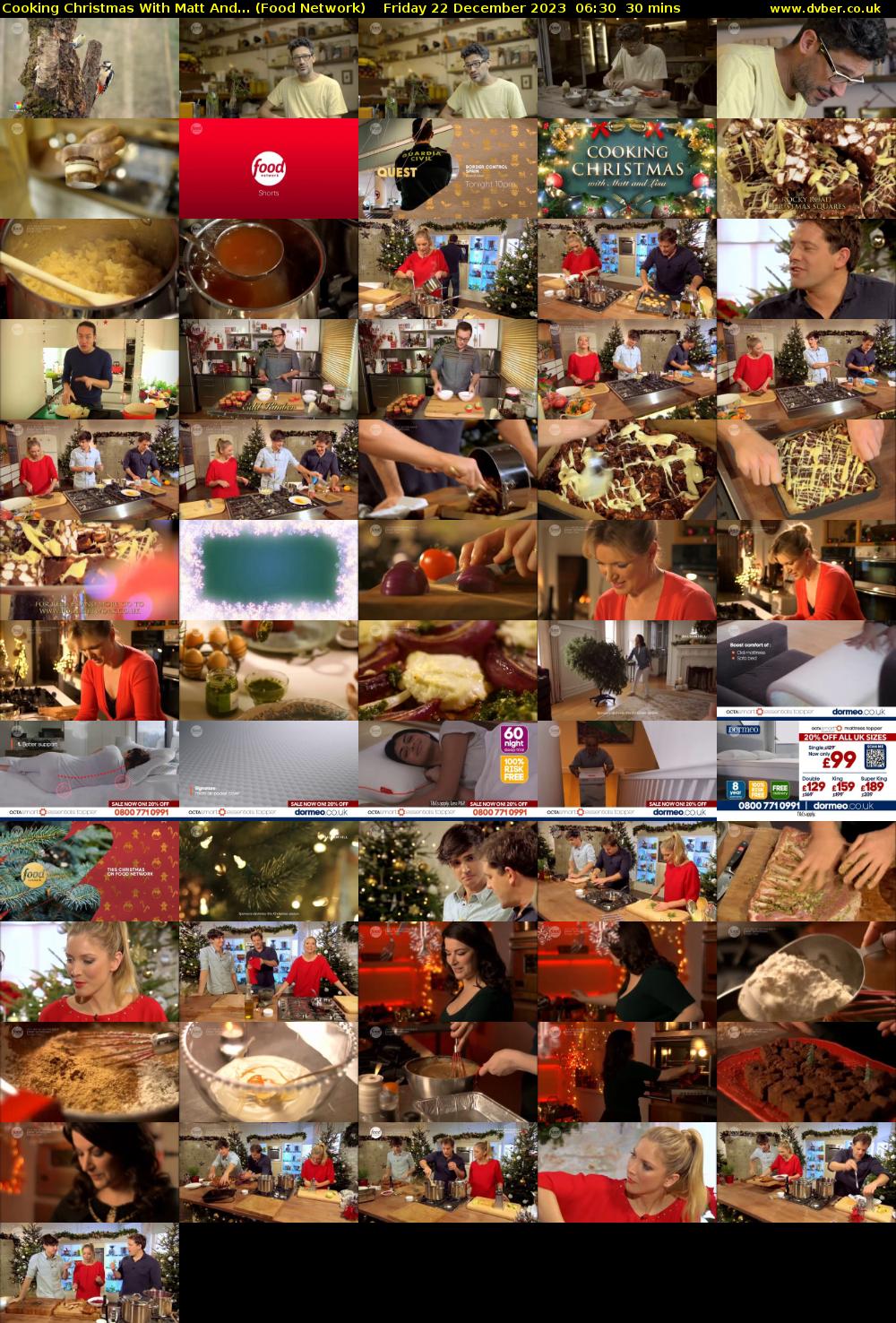 Cooking Christmas With Matt And... (Food Network) Friday 22 December 2023 06:30 - 07:00