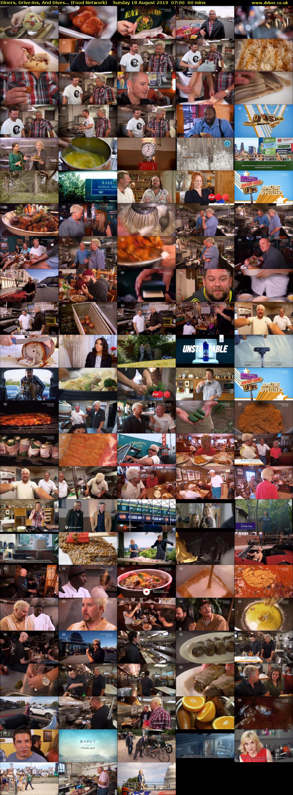 Diners, Drive-Ins, And Dives... (Food Network) Sunday 18 August 2019 07:00 - 08:00