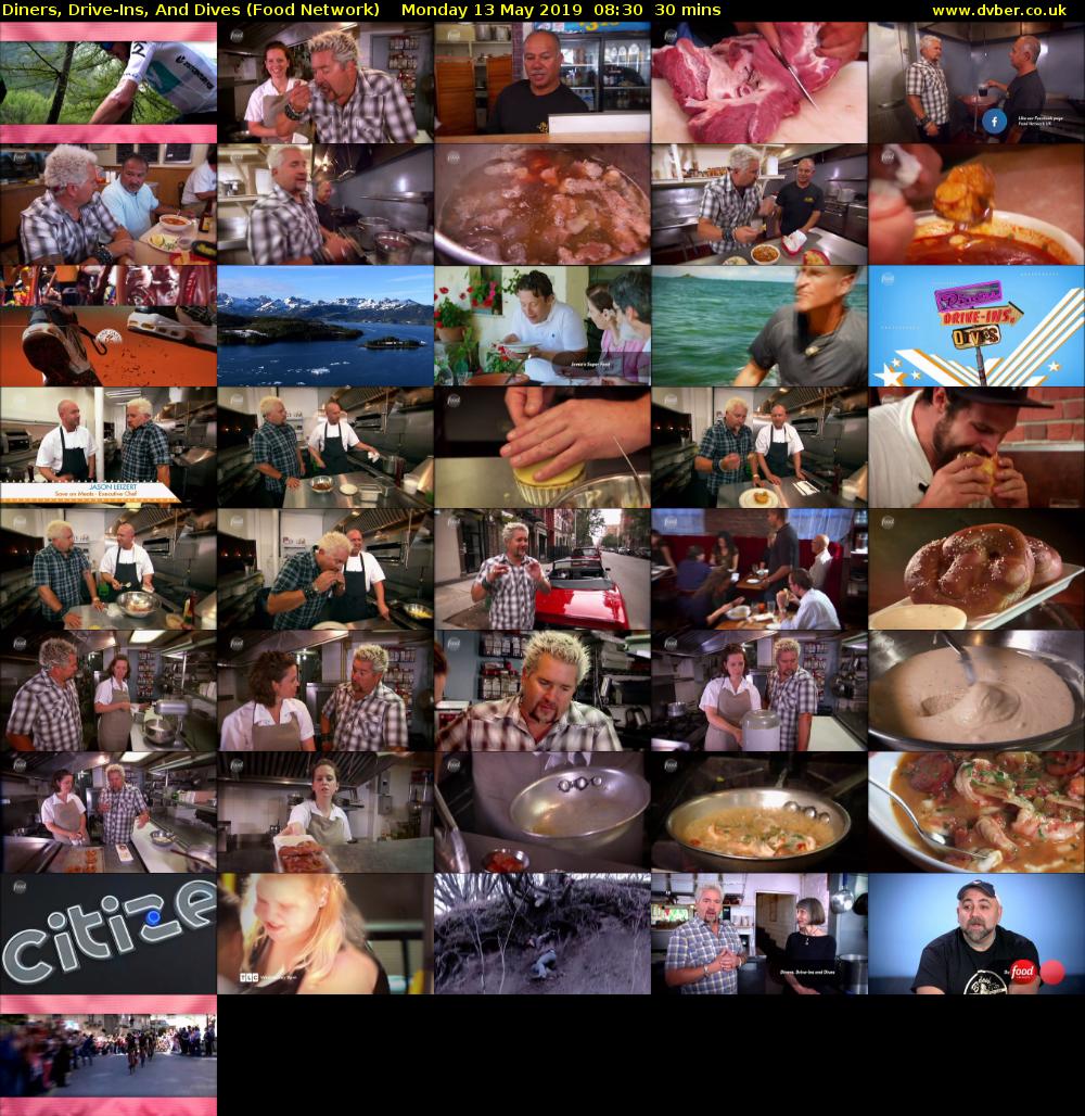 Diners, Drive-Ins, And Dives (Food Network) Monday 13 May 2019 08:30 - 09:00