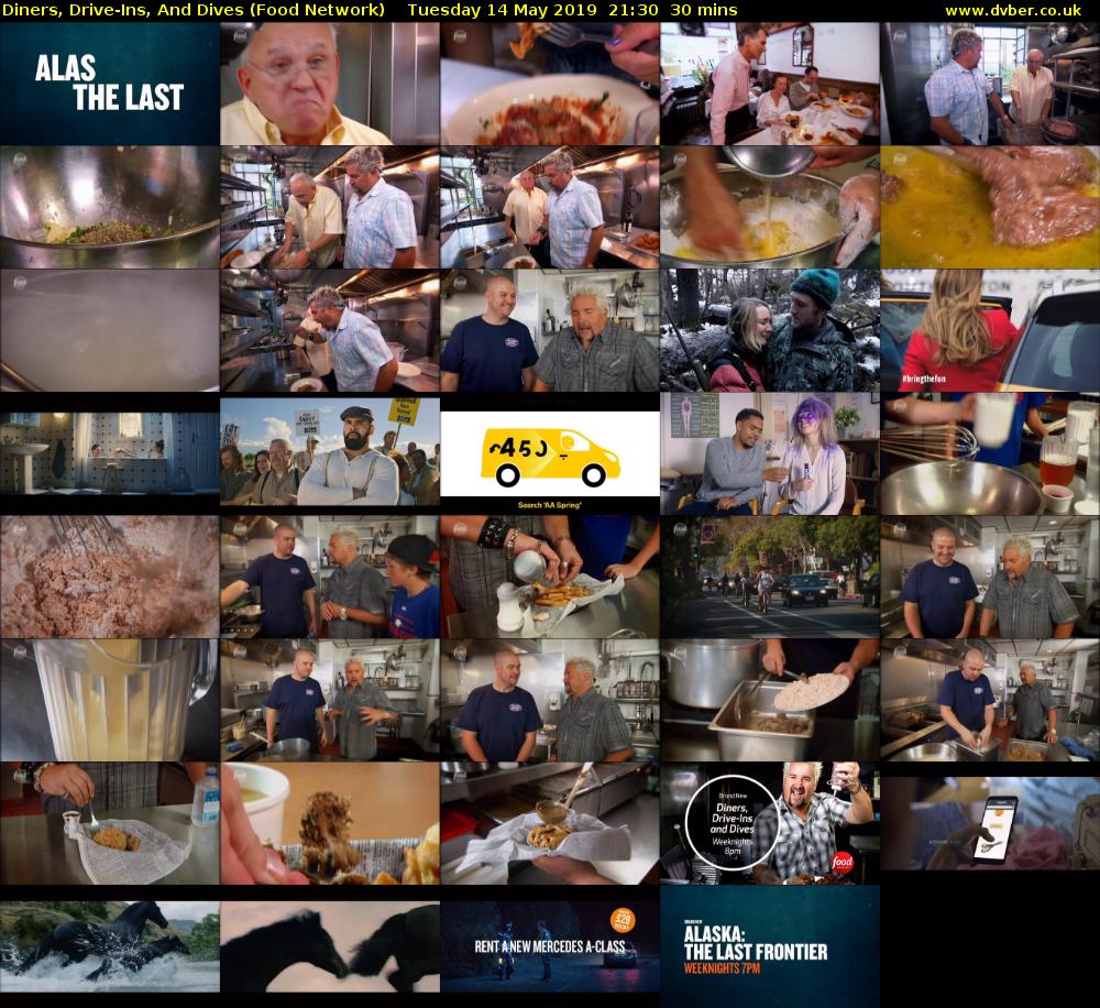 Diners, Drive-Ins, And Dives (Food Network) Tuesday 14 May 2019 21:30 - 22:00