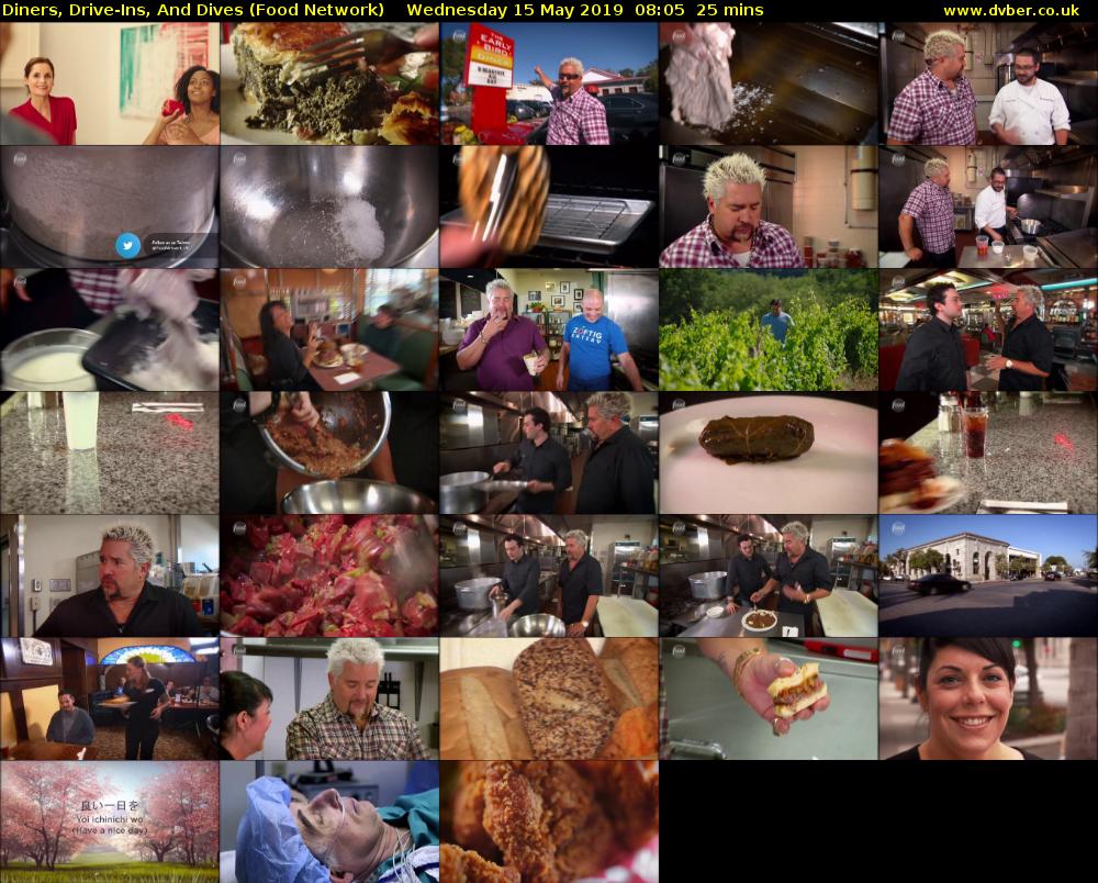 Diners, Drive-Ins, And Dives (Food Network) Wednesday 15 May 2019 08:05 - 08:30