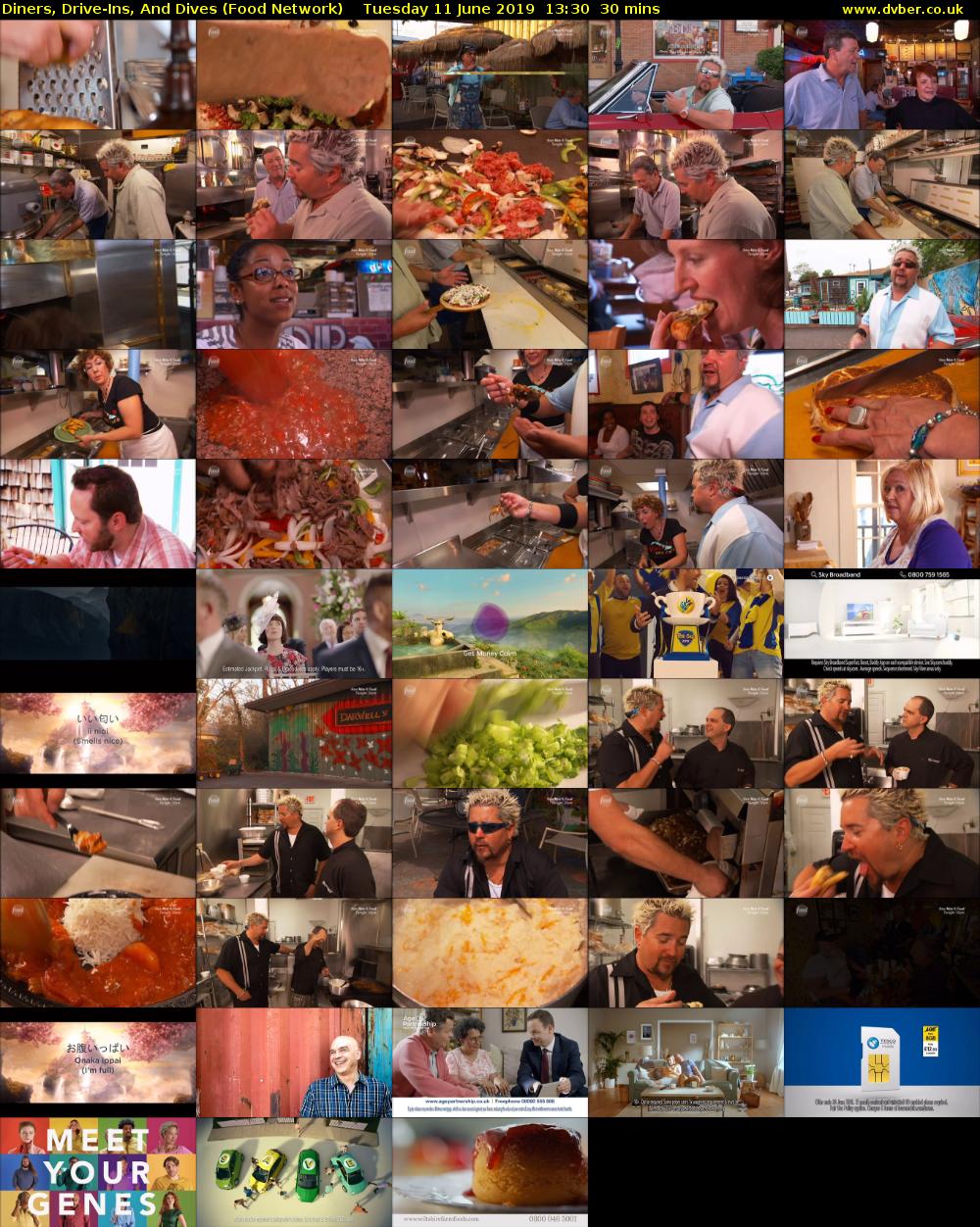Diners, Drive-Ins, And Dives (Food Network) Tuesday 11 June 2019 13:30 - 14:00