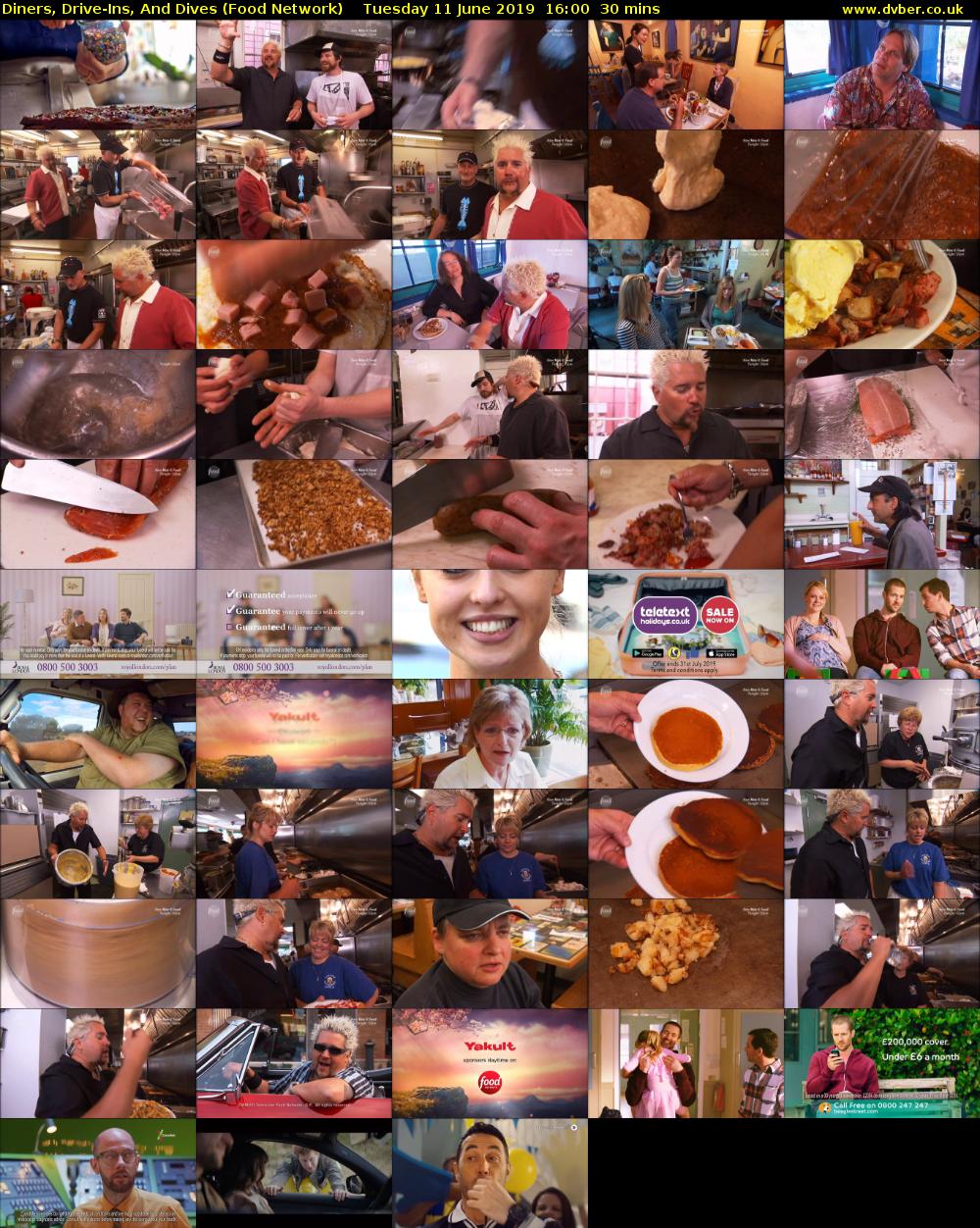 Diners, Drive-Ins, And Dives (Food Network) Tuesday 11 June 2019 16:00 - 16:30