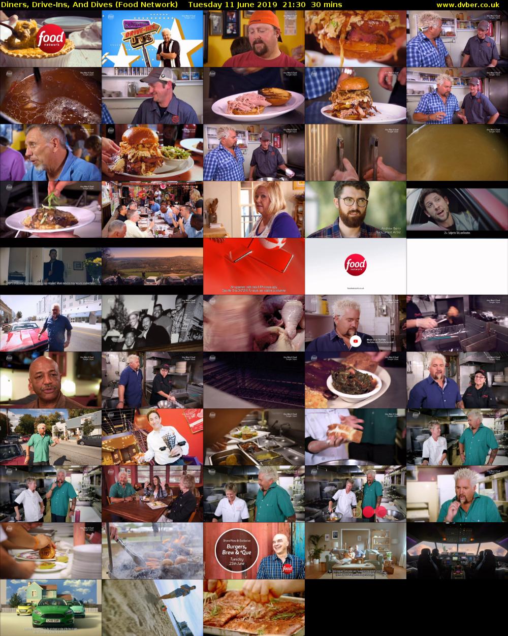 Diners, Drive-Ins, And Dives (Food Network) Tuesday 11 June 2019 21:30 - 22:00