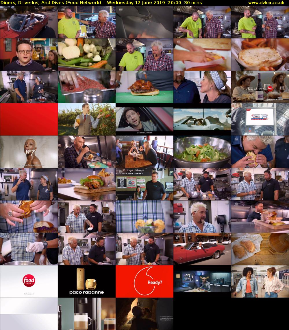 Diners, Drive-Ins, And Dives (Food Network) Wednesday 12 June 2019 20:00 - 20:30