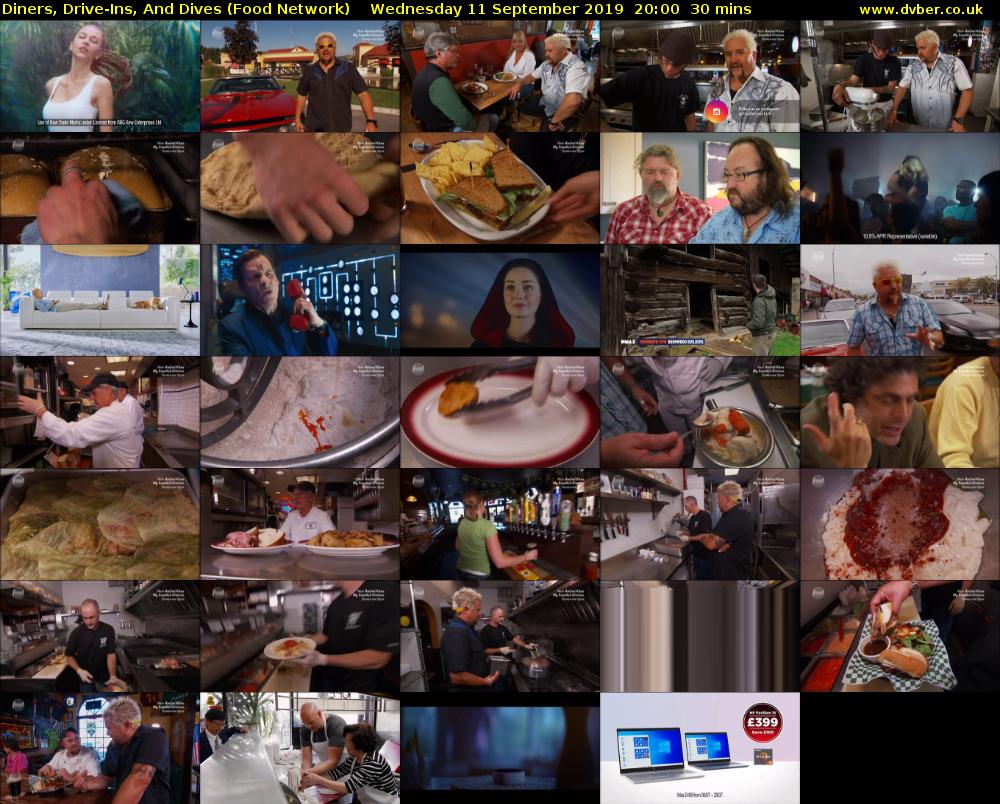 Diners, Drive-Ins, And Dives (Food Network) Wednesday 11 September 2019 20:00 - 20:30