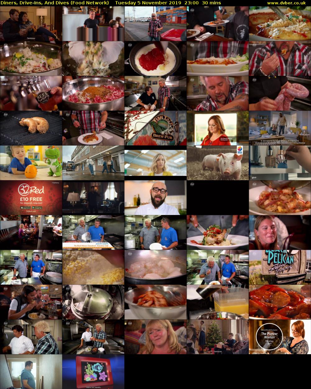 Diners, Drive-Ins, And Dives (Food Network) Tuesday 5 November 2019 23:00 - 23:30