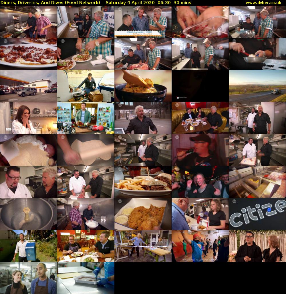 Diners, Drive-Ins, And Dives (Food Network) Saturday 4 April 2020 06:30 - 07:00