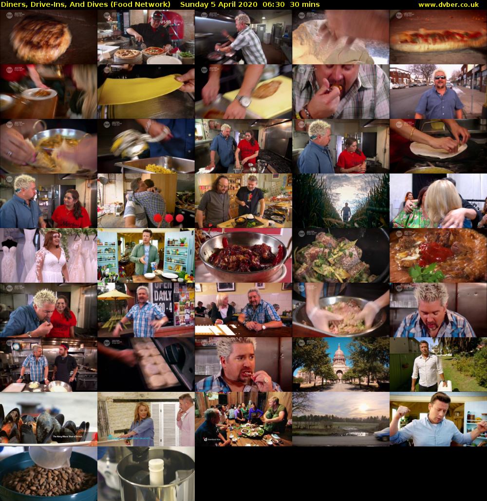 Diners, Drive-Ins, And Dives (Food Network) Sunday 5 April 2020 06:30 - 07:00