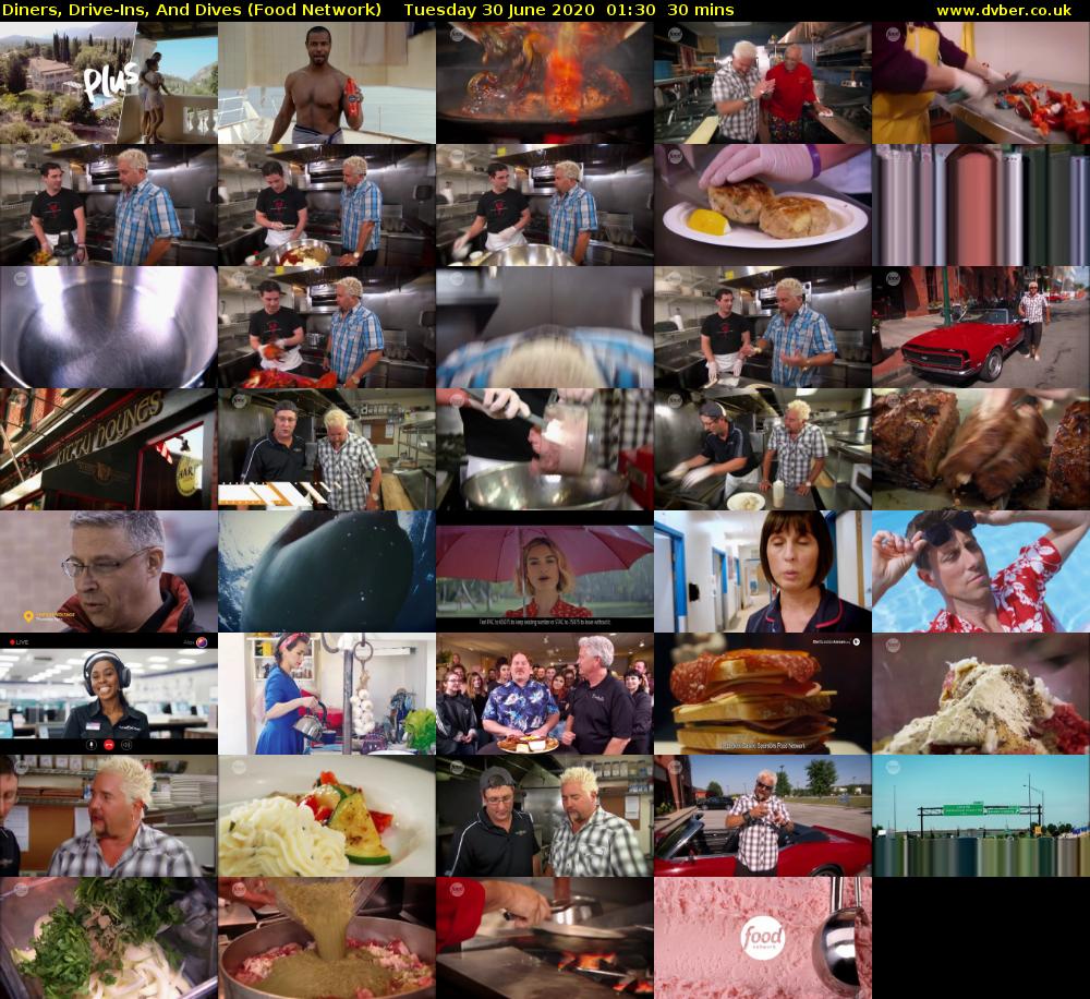 Diners, Drive-Ins, And Dives (Food Network) Tuesday 30 June 2020 01:30 - 02:00