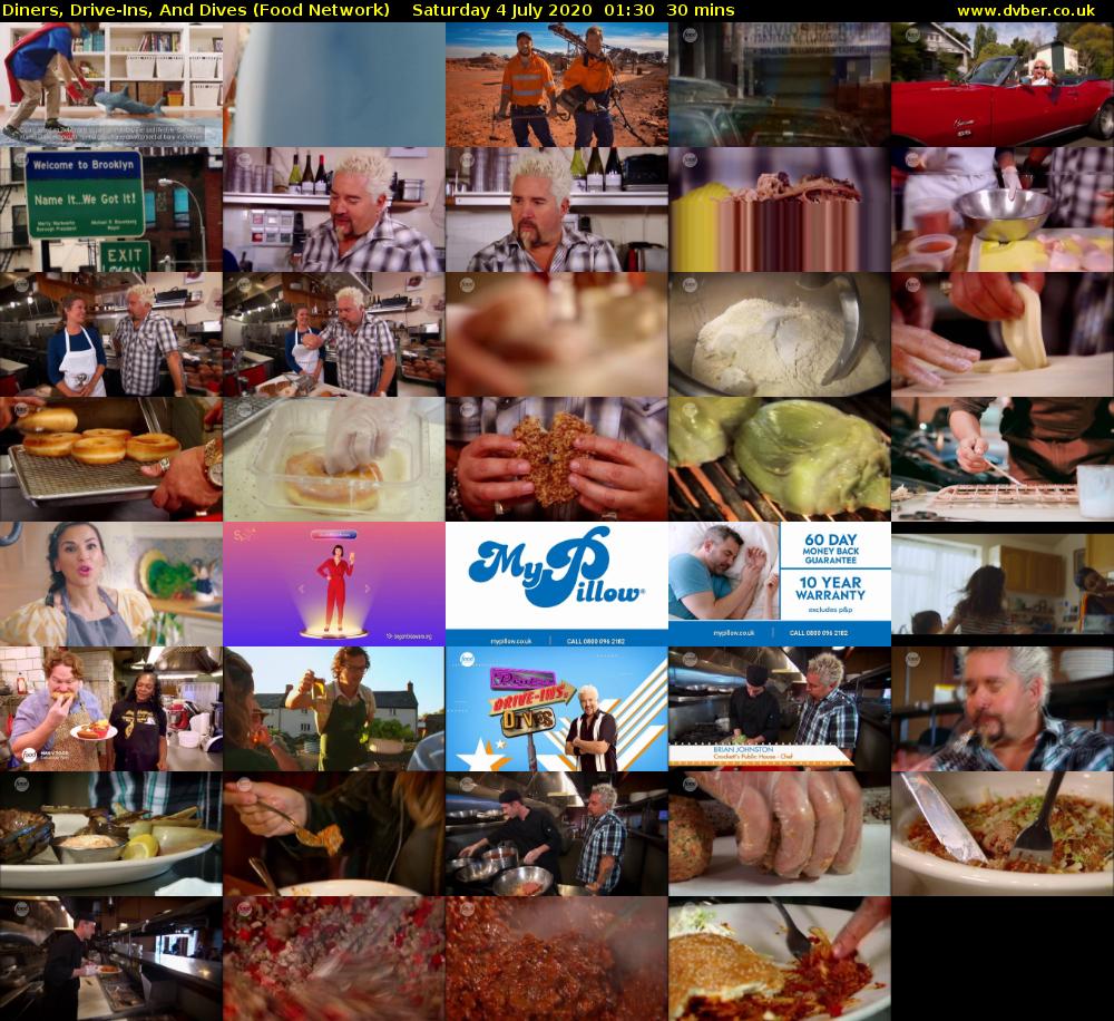Diners, Drive-Ins, And Dives (Food Network) Saturday 4 July 2020 01:30 - 02:00