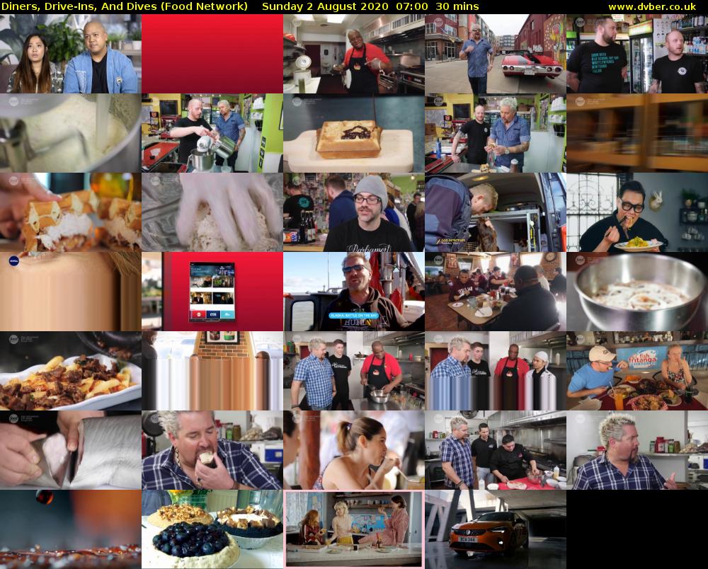 Diners, Drive-Ins, And Dives (Food Network) Sunday 2 August 2020 07:00 - 07:30