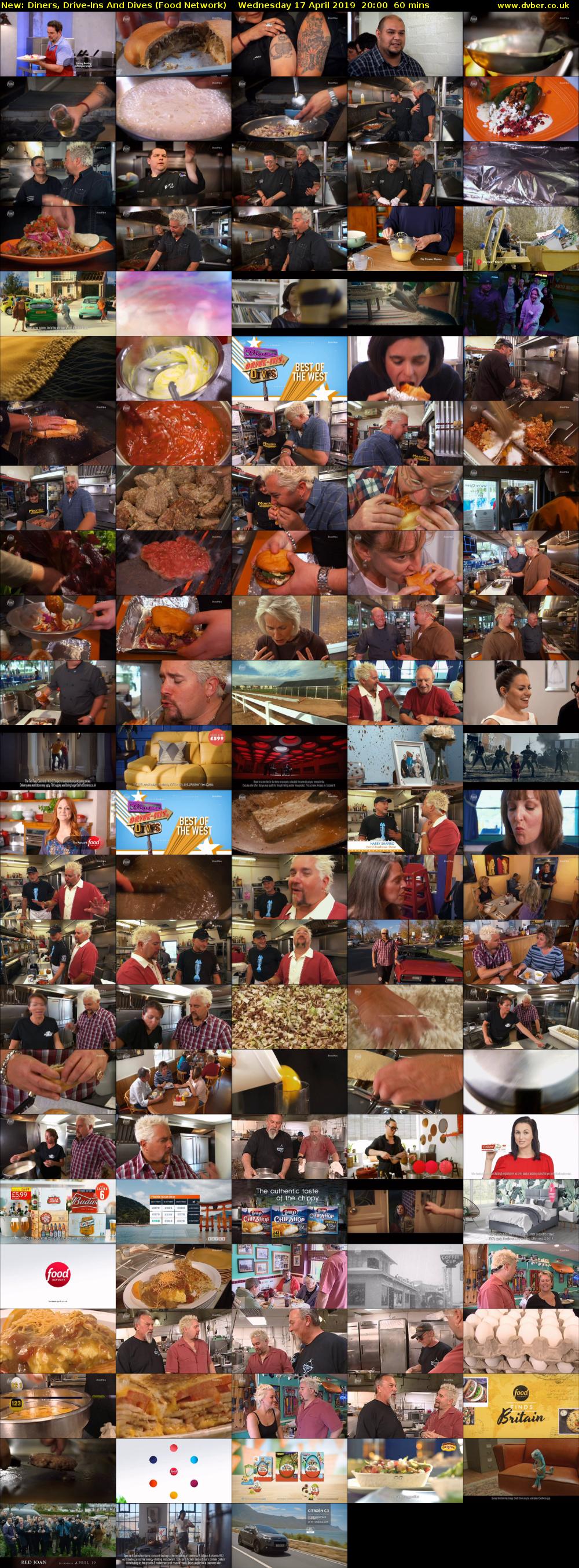 Diners, Drive-Ins And Dives (Food Network) Wednesday 17 April 2019 20:00 - 21:00
