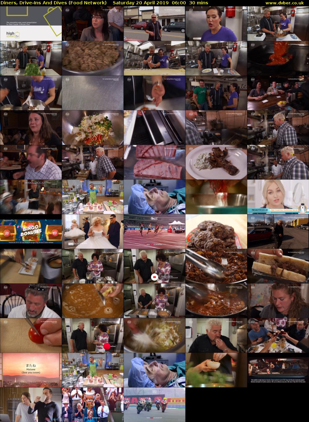 Diners, Drive-Ins And Dives (Food Network) Saturday 20 April 2019 06:00 - 06:30