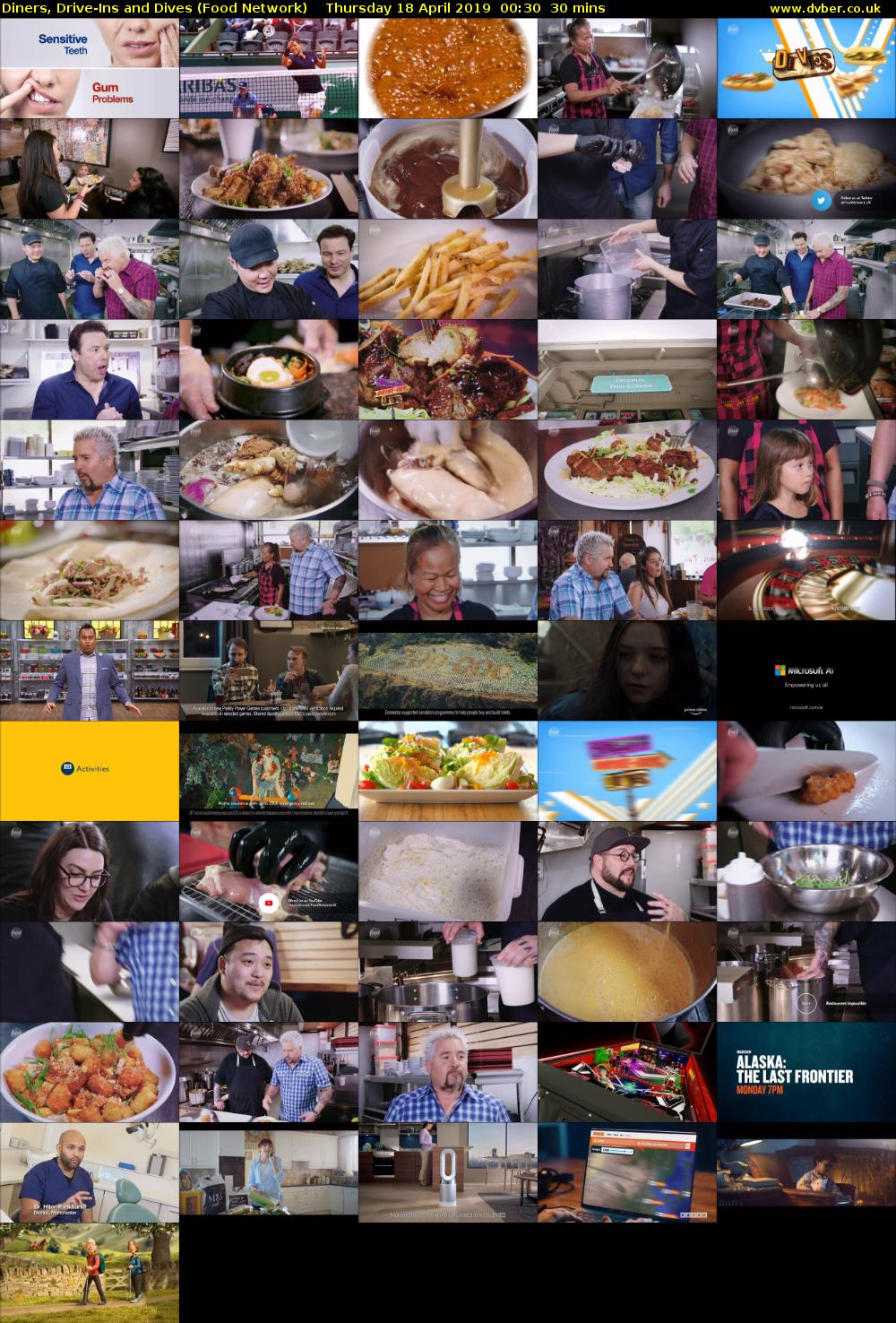 Diners, Drive-Ins and Dives (Food Network) Thursday 18 April 2019 00:30 - 01:00