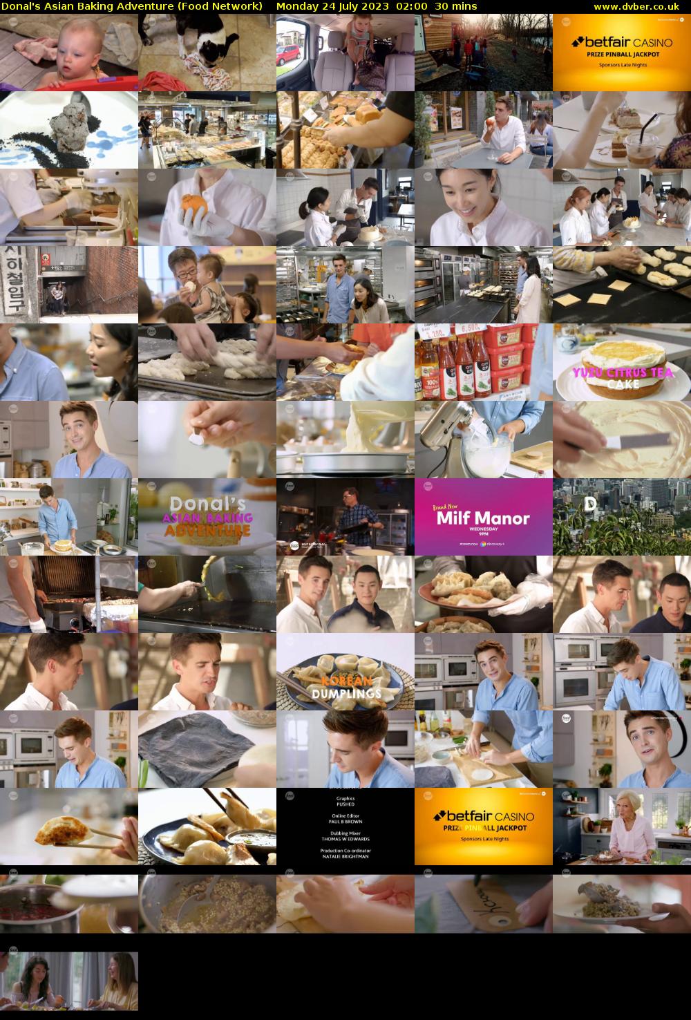 Donal's Asian Baking Adventure (Food Network) Monday 24 July 2023 02:00 - 02:30