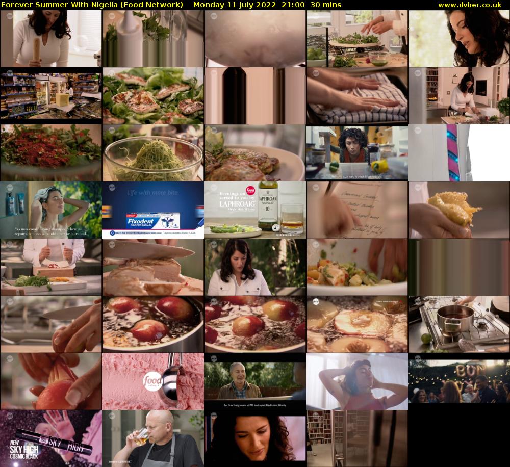 Forever Summer with Nigella (Food Network) Monday 11 July 2022 21:00 - 21:30
