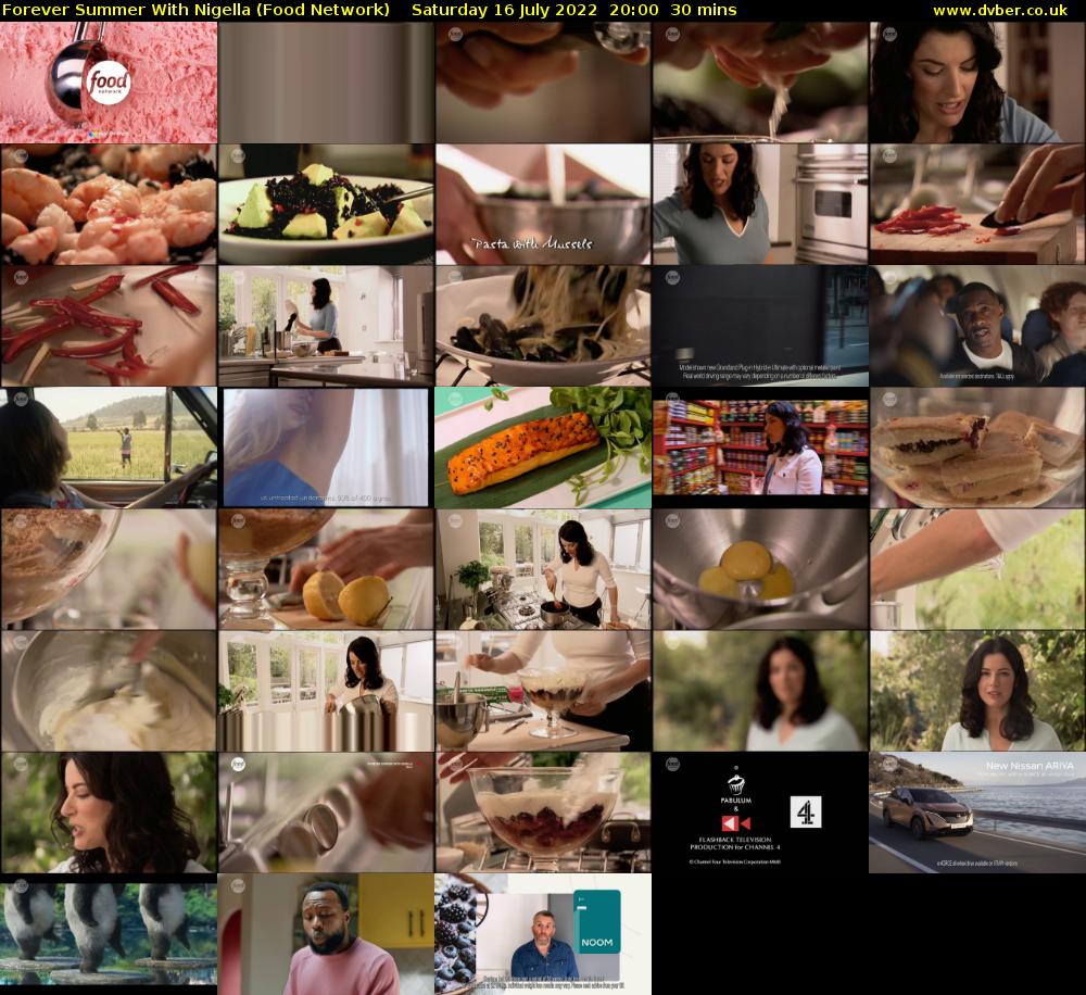 Forever Summer with Nigella (Food Network) Saturday 16 July 2022 20:00 - 20:30