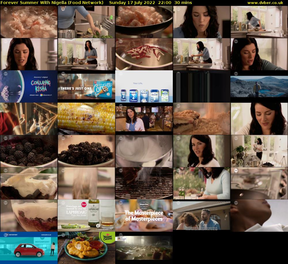 Forever Summer with Nigella (Food Network) Sunday 17 July 2022 22:00 - 22:30