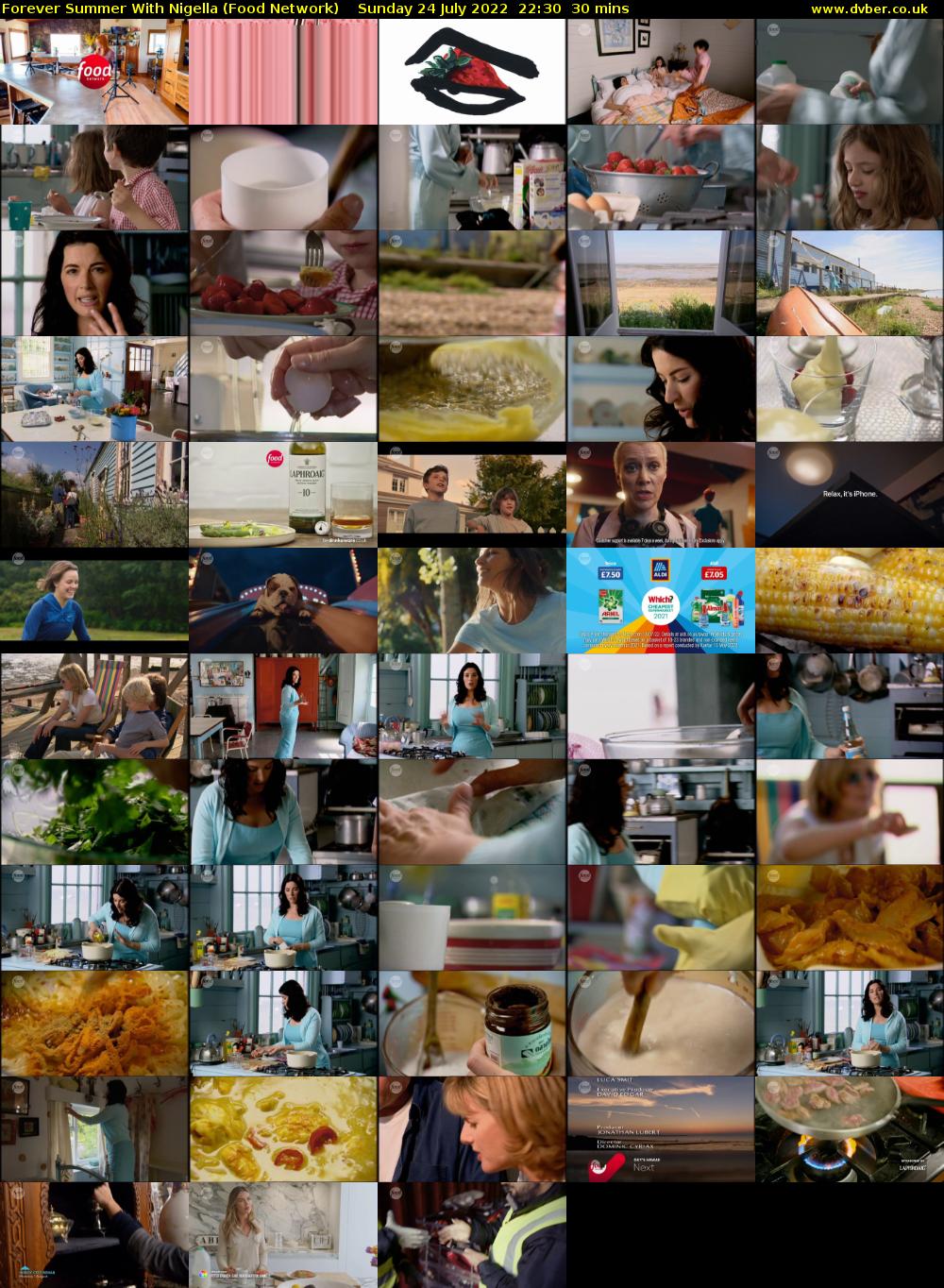 Forever Summer with Nigella (Food Network) Sunday 24 July 2022 22:30 - 23:00