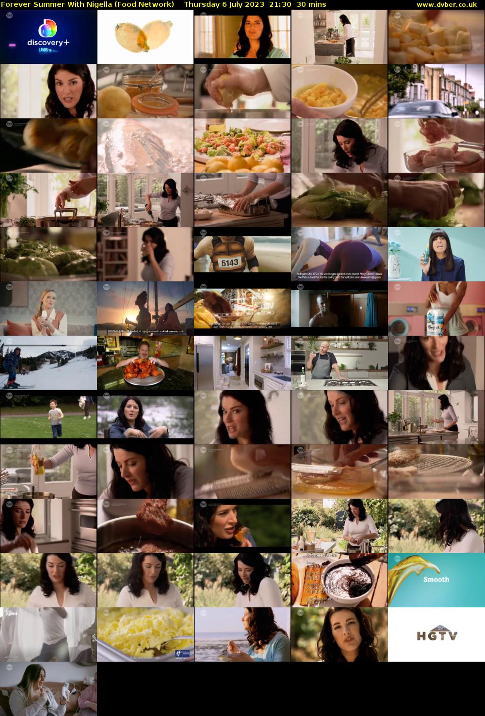 Forever Summer with Nigella (Food Network) Thursday 6 July 2023 21:30 - 22:00