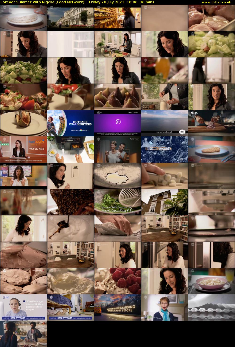 Forever Summer with Nigella (Food Network) Friday 28 July 2023 10:00 - 10:30