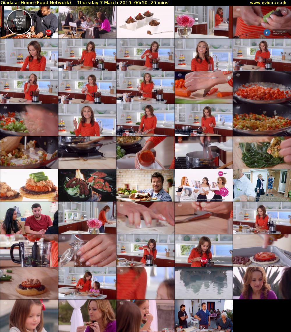 Giada at Home (Food Network) Thursday 7 March 2019 06:50 - 07:15