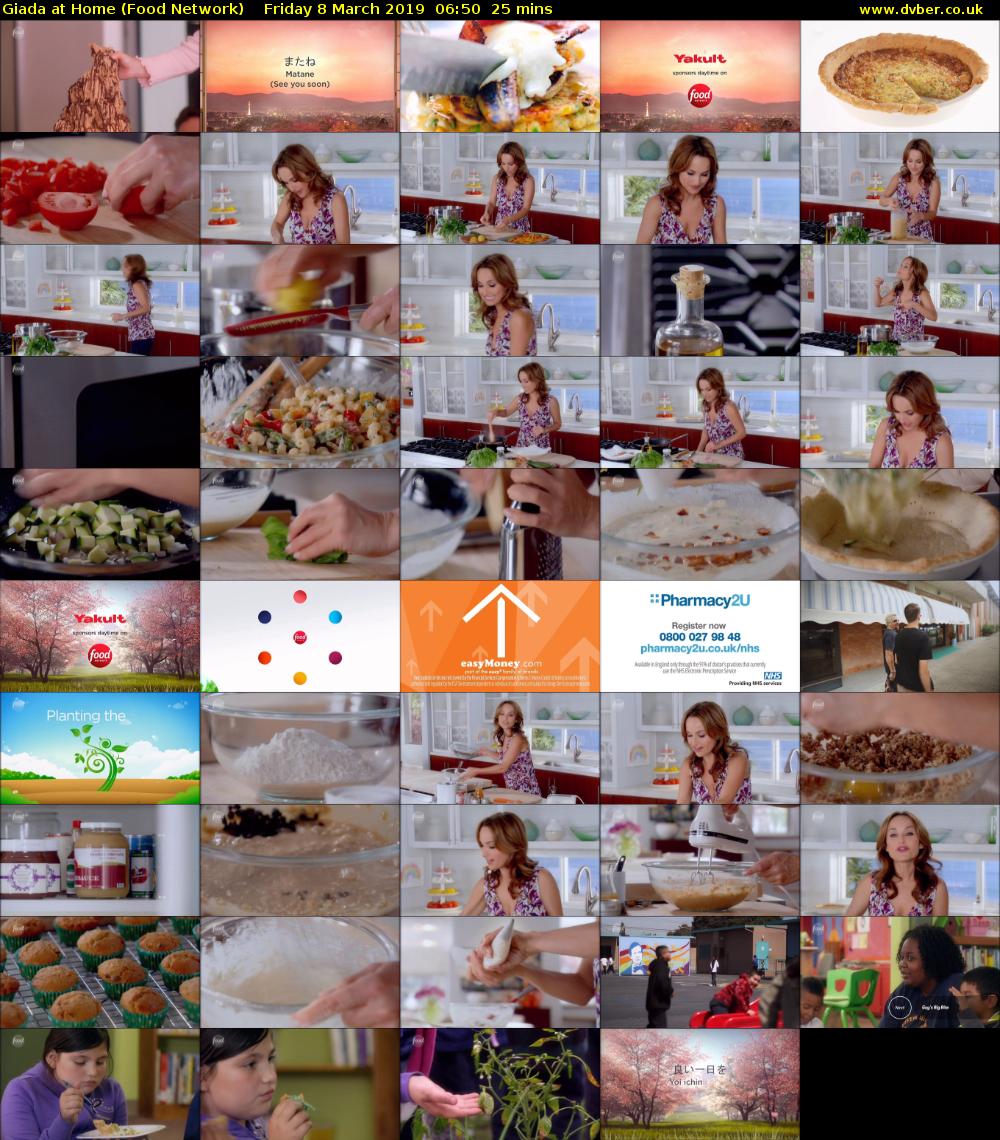 Giada at Home (Food Network) Friday 8 March 2019 06:50 - 07:15