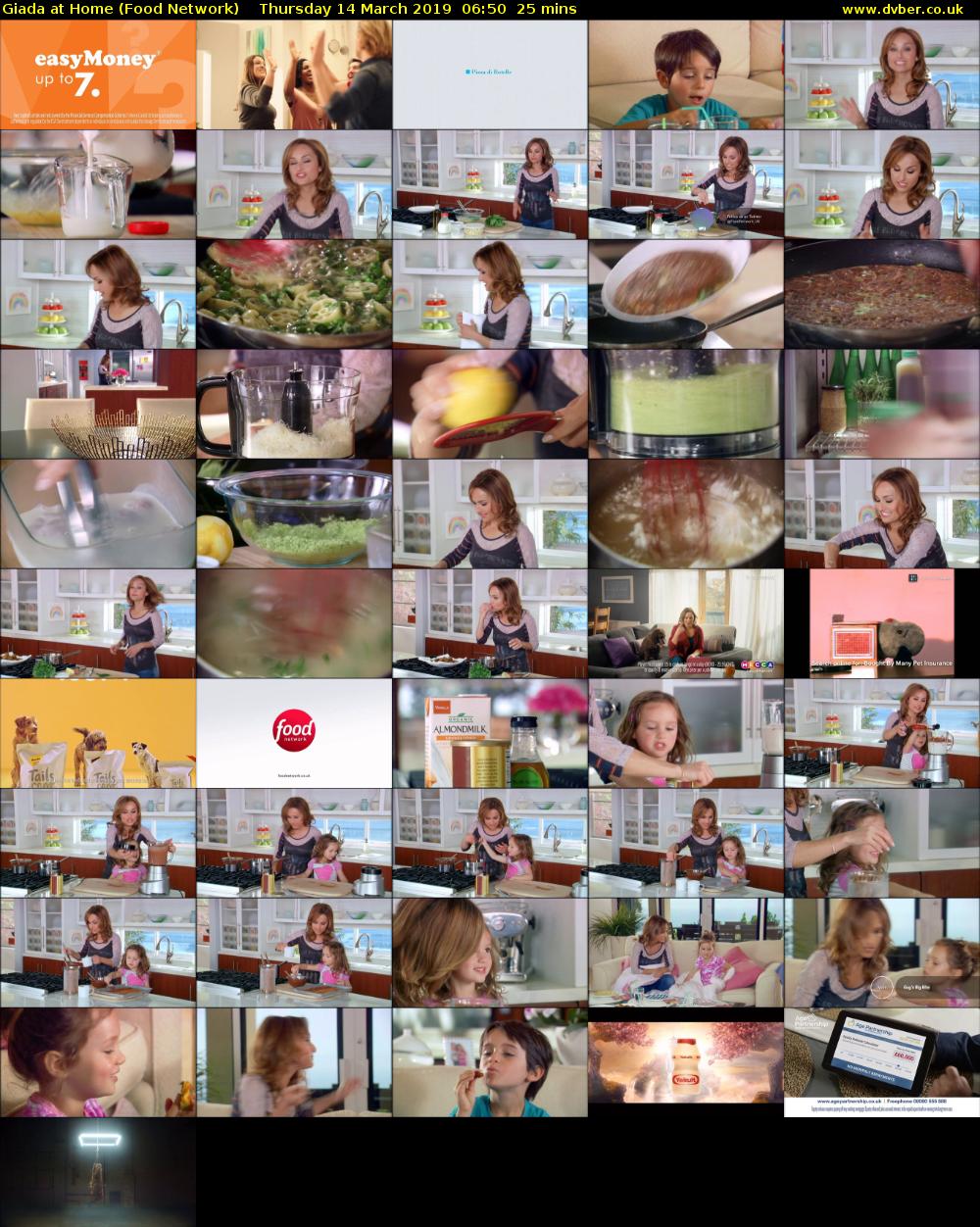 Giada at Home (Food Network) Thursday 14 March 2019 06:50 - 07:15