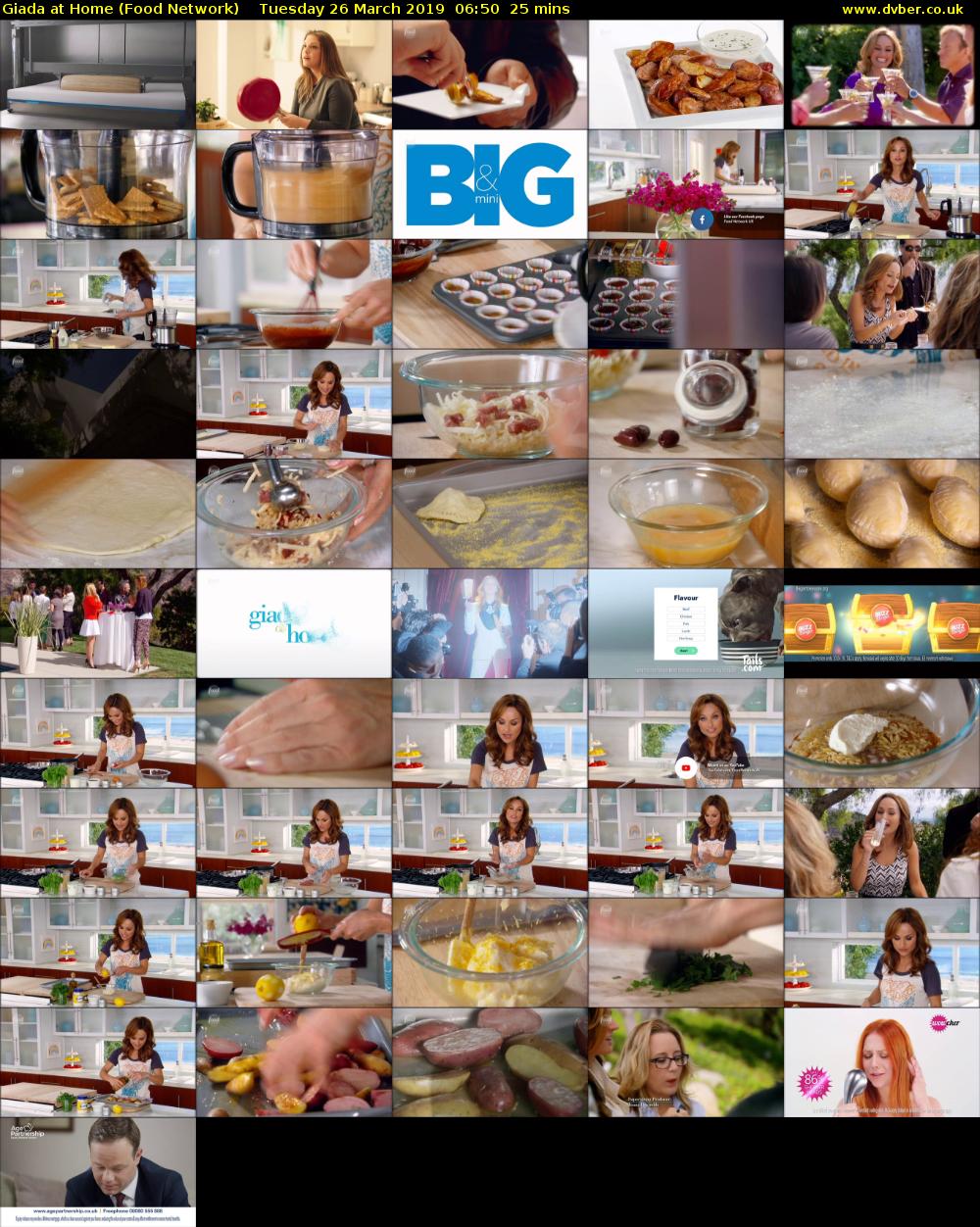 Giada at Home (Food Network) Tuesday 26 March 2019 06:50 - 07:15