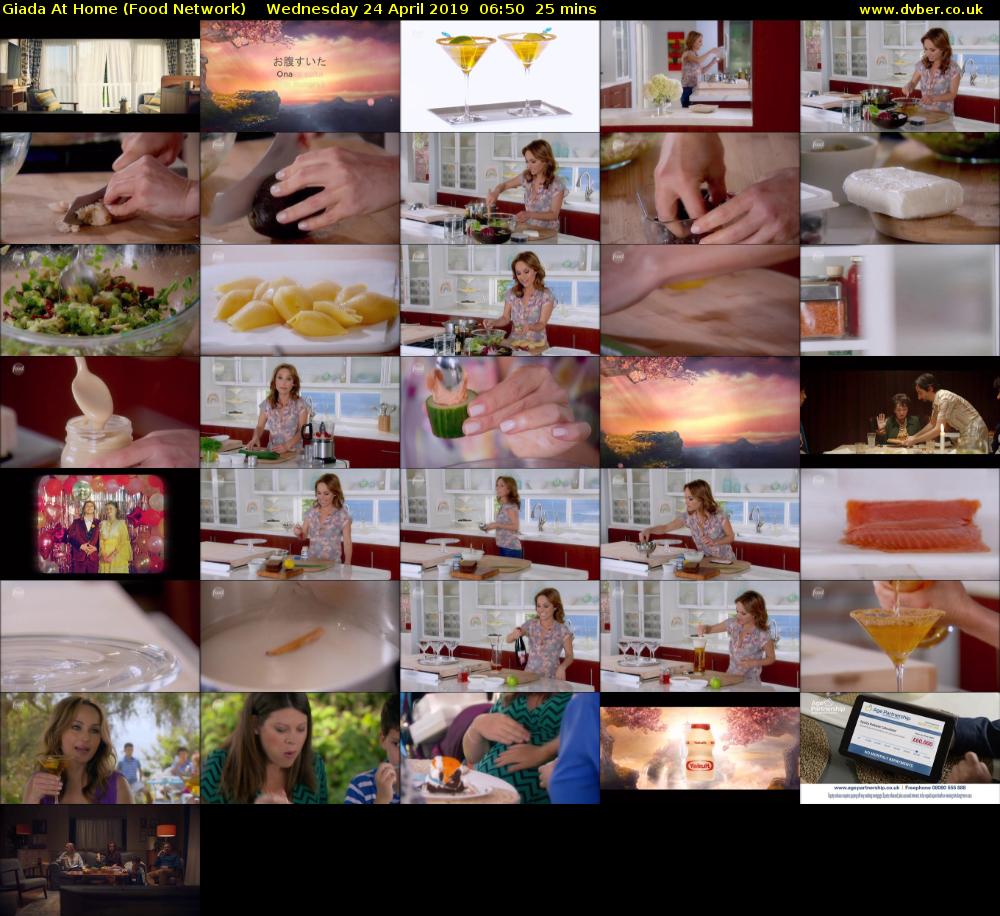 Giada at Home (Food Network) Wednesday 24 April 2019 06:50 - 07:15