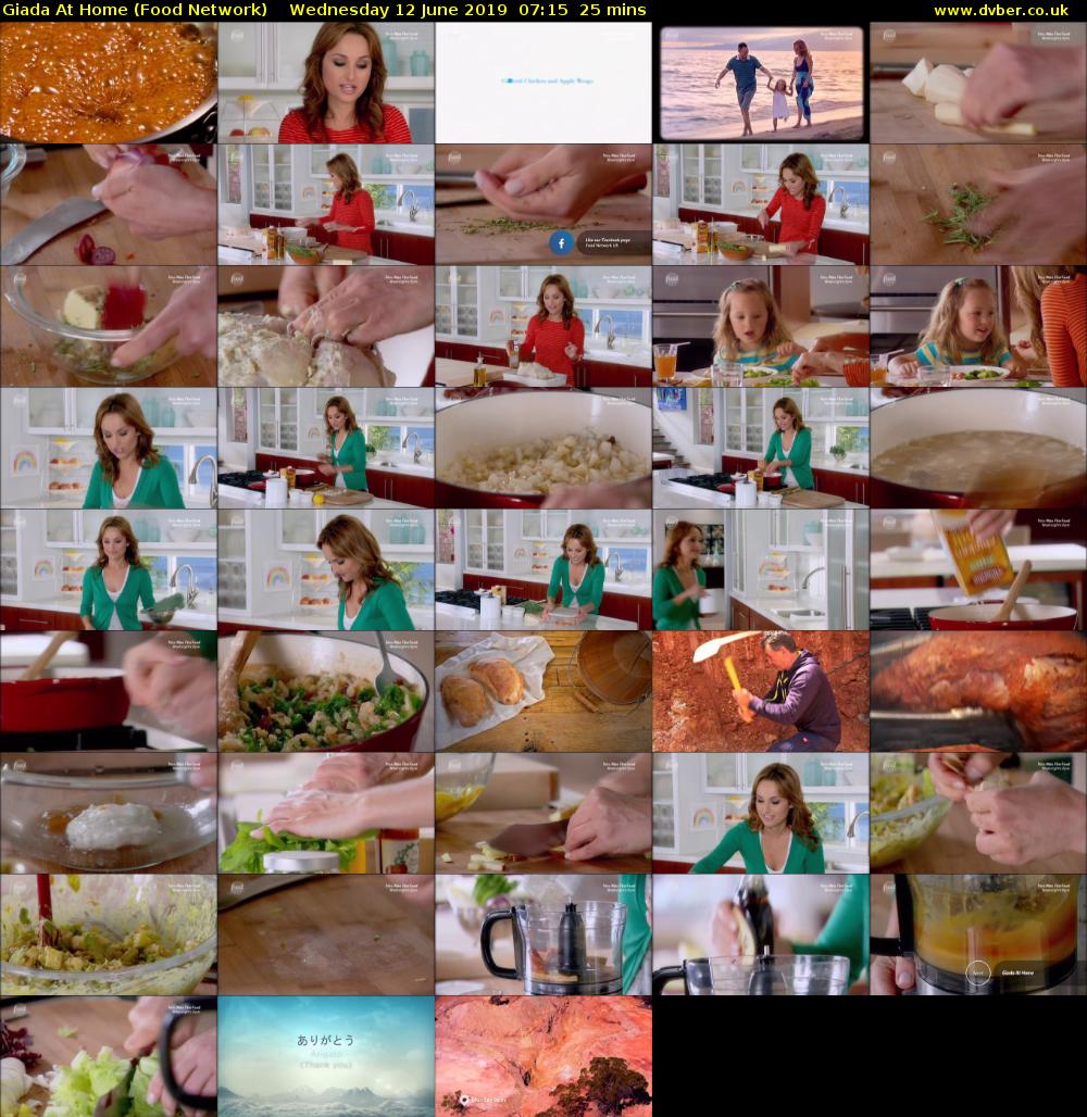 Giada at Home (Food Network) Wednesday 12 June 2019 07:15 - 07:40