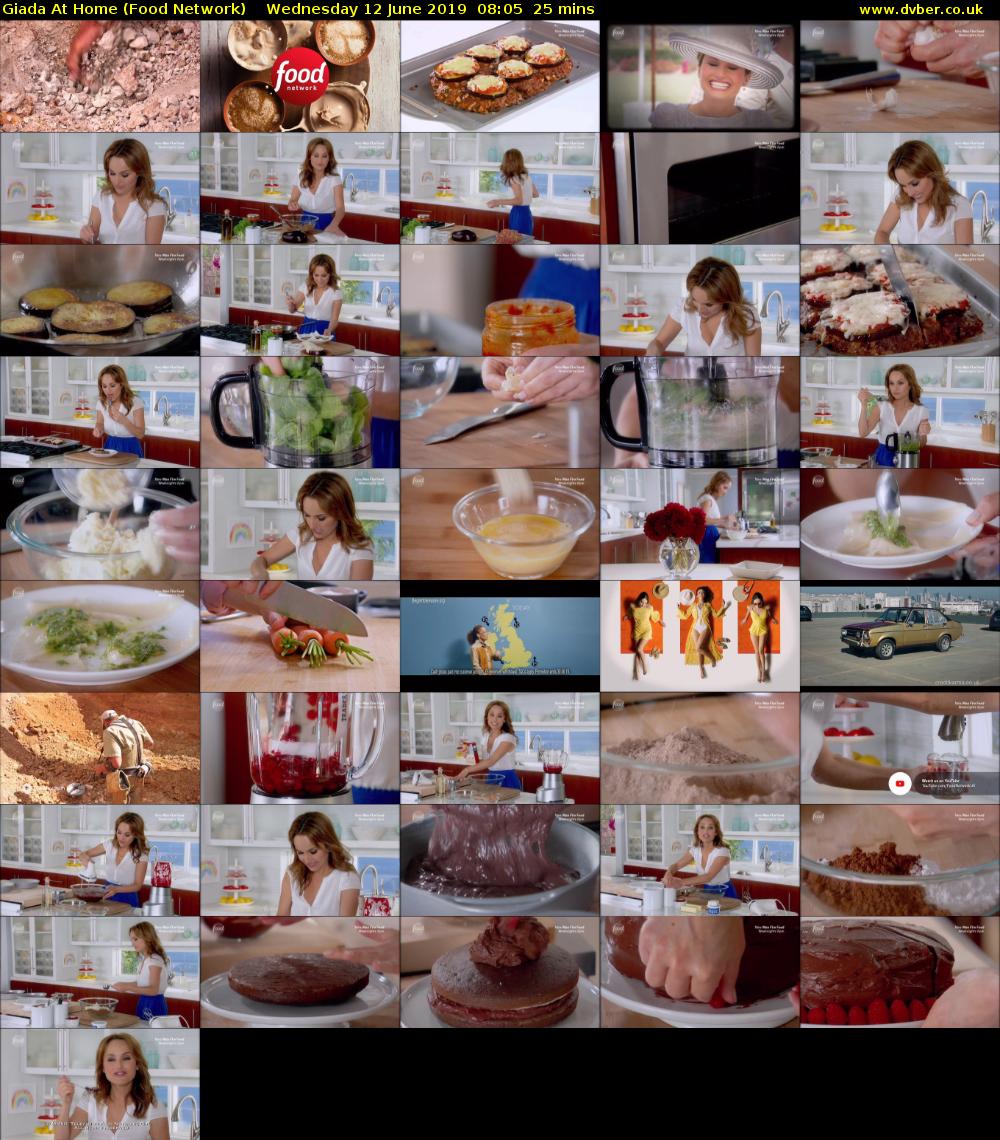 Giada at Home (Food Network) Wednesday 12 June 2019 08:05 - 08:30