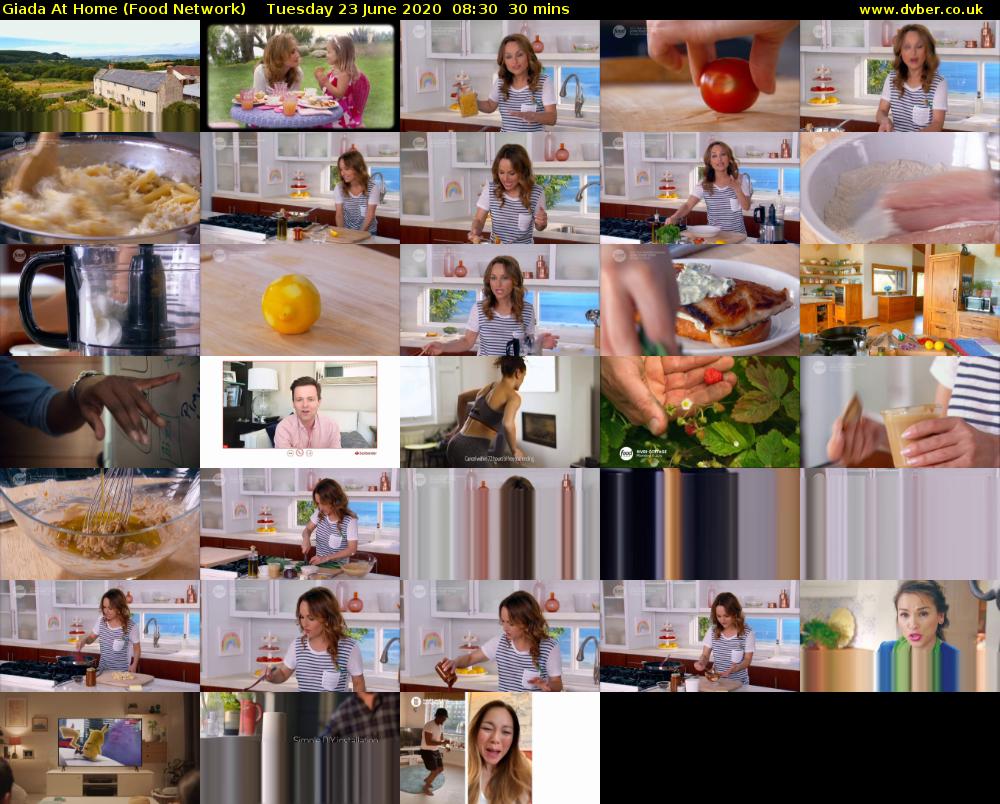 Giada at Home (Food Network) Tuesday 23 June 2020 08:30 - 09:00