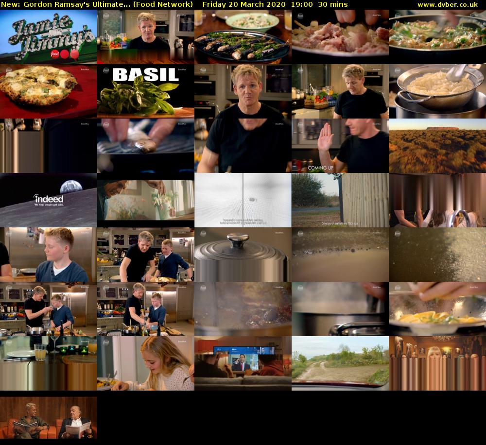 Gordon Ramsay's Ultimate... (Food Network) Friday 20 March 2020 19:00 - 19:30