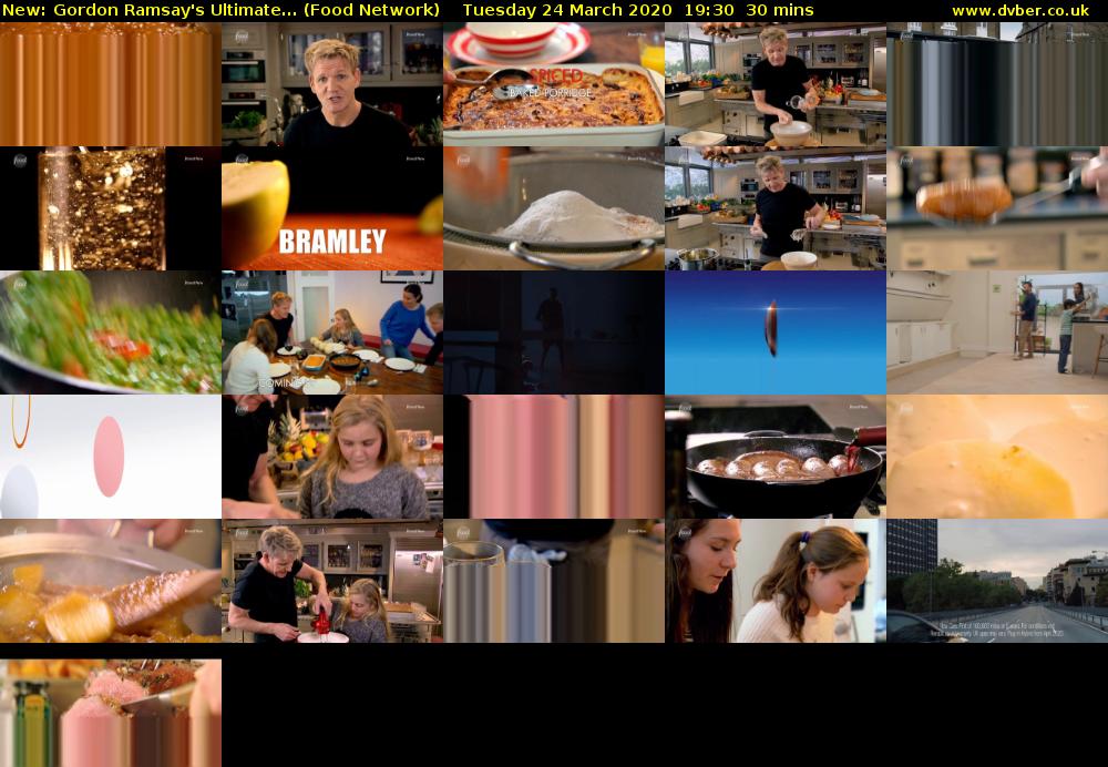 Gordon Ramsay's Ultimate... (Food Network) Tuesday 24 March 2020 19:30 - 20:00