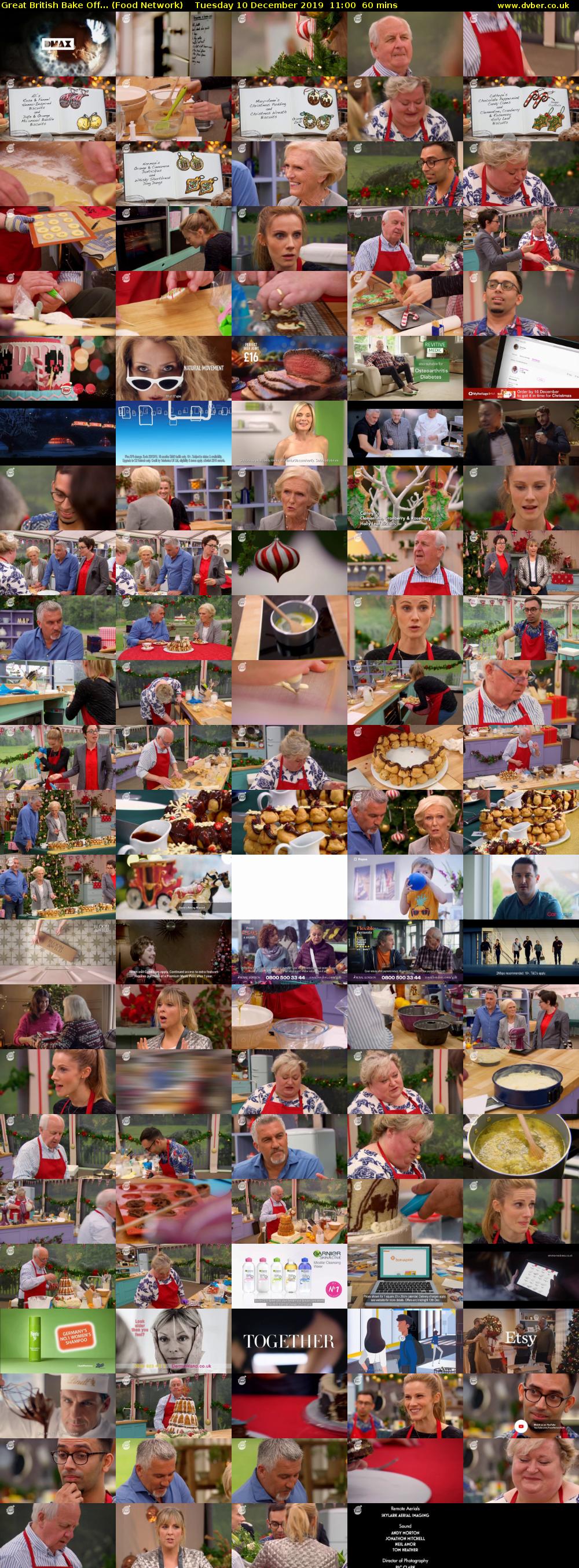 Great British Bake Off... (Food Network) Tuesday 10 December 2019 11:00 - 12:00
