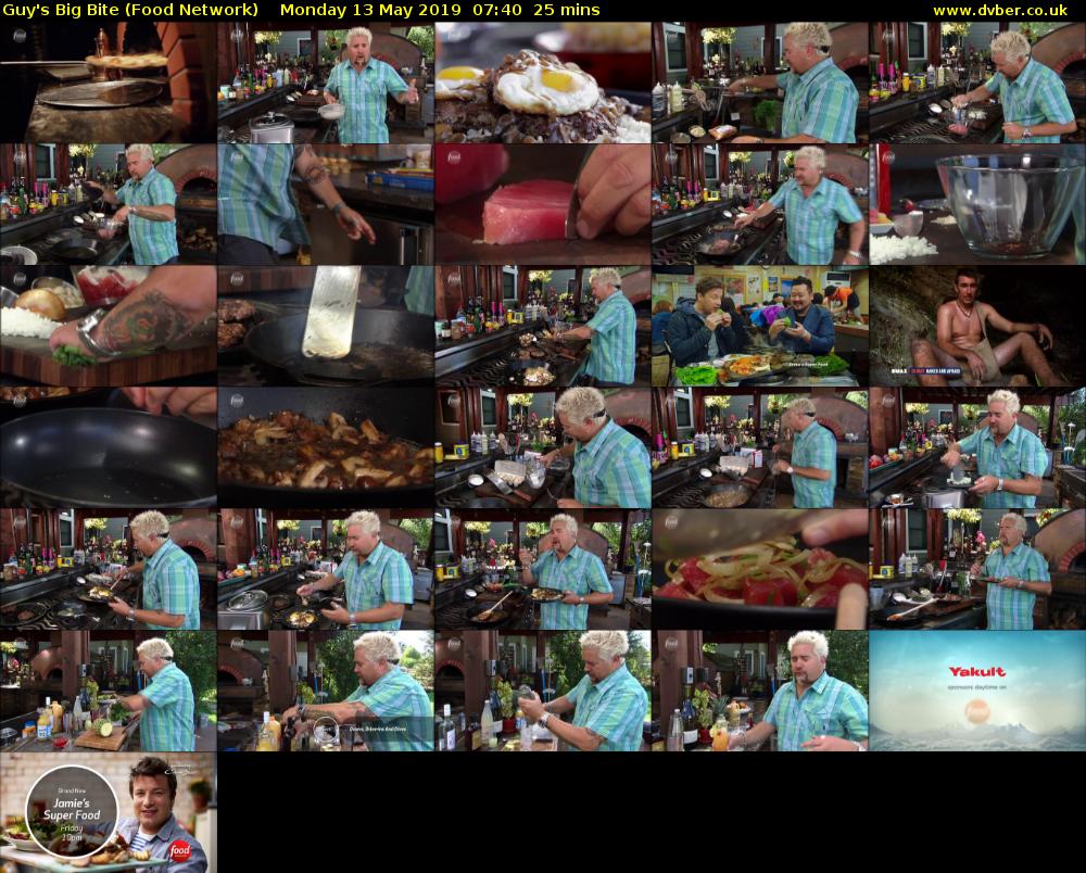 Guy's Big Bite (Food Network) Monday 13 May 2019 07:40 - 08:05