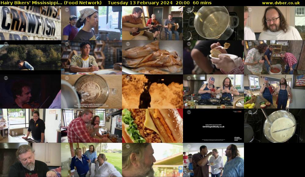 Hairy Bikers' Mississippi... (Food Network) Tuesday 13 February 2024 20:00 - 21:00