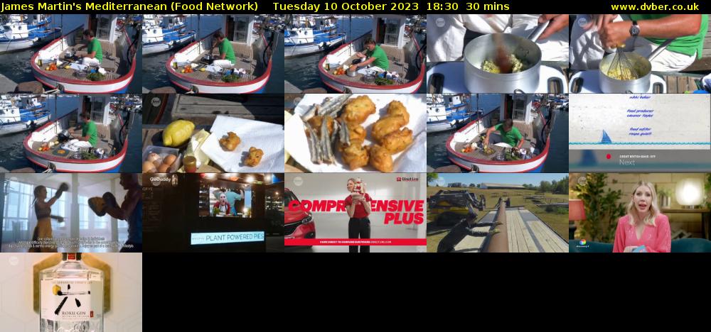 James Martin's Mediterranean (Food Network) Tuesday 10 October 2023 18:30 - 19:00