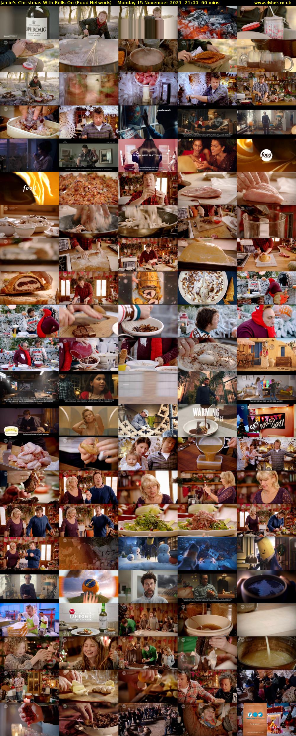 Jamie's Christmas With Bells On (Food Network) Monday 15 November 2021 21:00 - 22:00