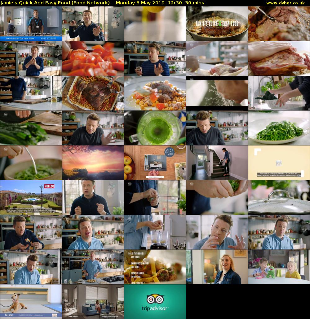 Jamie's Quick And Easy Food (Food Network) Monday 6 May 2019 12:30 - 13:00